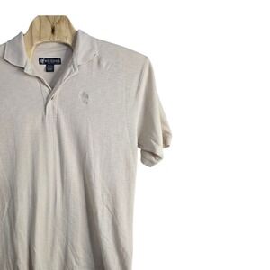 Big Dogs Polo Shirt Mens Extra Large XL Beige Short‎ Sleeve Casual Golf